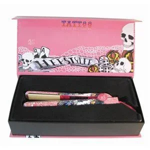 HERSTYLER FLAT IRON TATTOO 1 IN. PINK DUAL VOLTAGE 67590