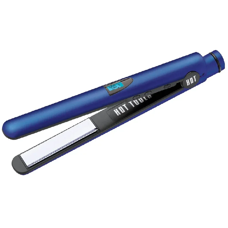 Hot Tools Radiant Blue Titanium Salon Flat Iron 1 inch