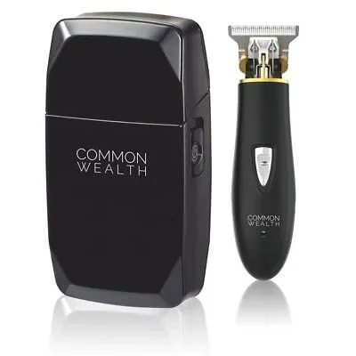 Common Wealth Finishing Kit Pro Cordless Shaver Skeleton & Outliner Hair Trimmer Combo