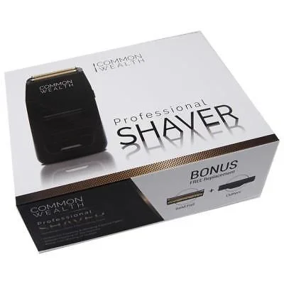 common-wealth-professional-shaver-cordless-bump-free-gold-pro-foil-barber-cwps26