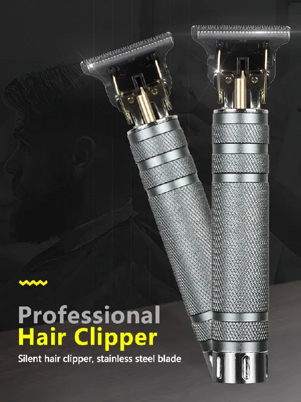 hair-clippers-for-men-professional-barber-clippers-rechargeable-cord-cordless-clipper-four-guide-combs-professional-full-metal-hair-cutting-kit-beard-trimmer-grey-color