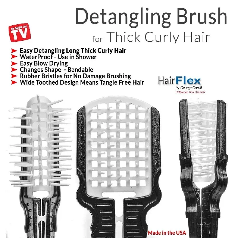 HAIRFLEX ALL-IN-ONE HAIR STYLING BRUSH（ALL WHITE COLOR)