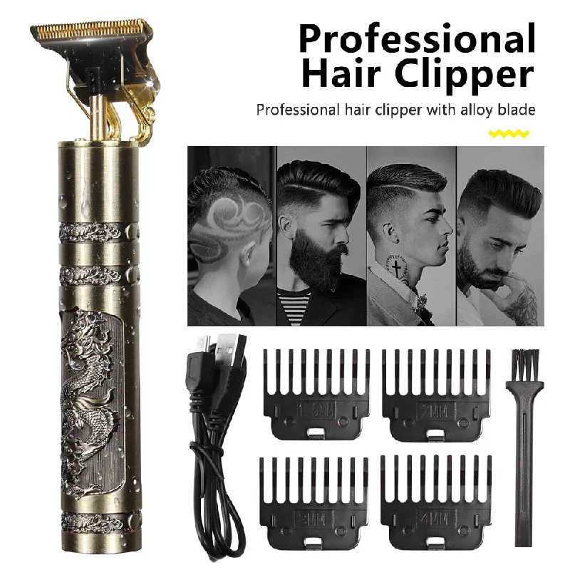 hiena-professional-hair-clippers-for-men-with-rechargeable-and-durable-battery-replaceable-limit-comb-professional-trimmer-haircut-kit-2