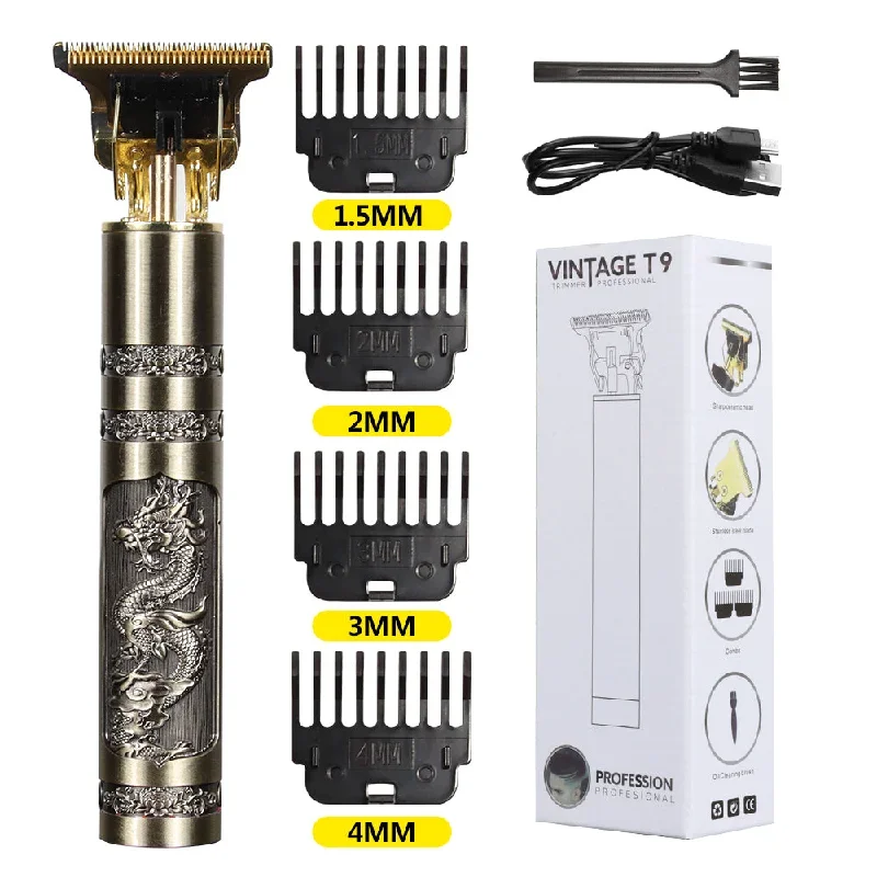 hiena-professional-hair-clippers-for-men-with-rechargeable-and-durable-battery-replaceable-limit-comb-professional-trimmer-haircut-kit-2