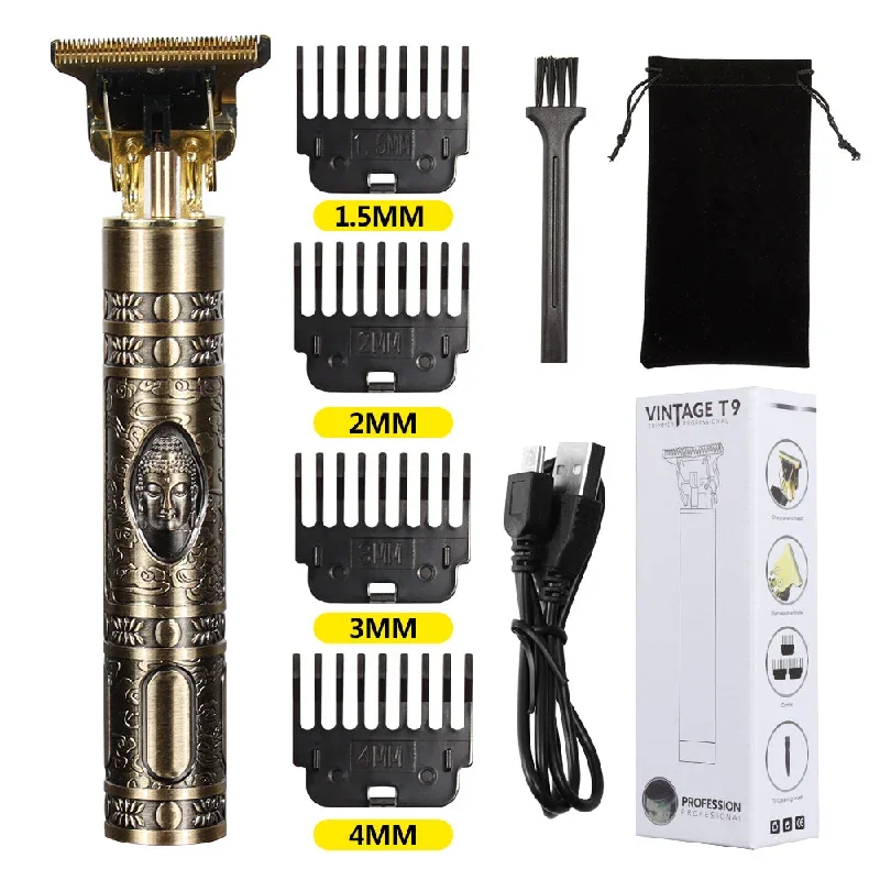 hiena-professional-hair-clippers-for-men-with-rechargeable-and-durable-battery-replaceable-limit-comb-professional-trimmer-haircut-kit-2