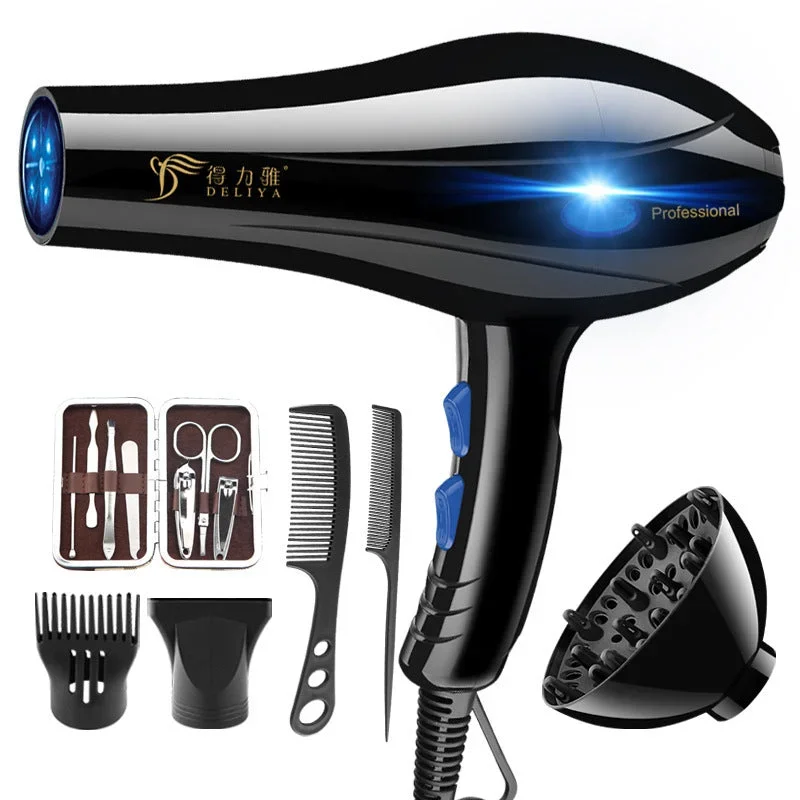 EliNat Hairdressing High-Power Blue Light Negative Ion Hair Dryer