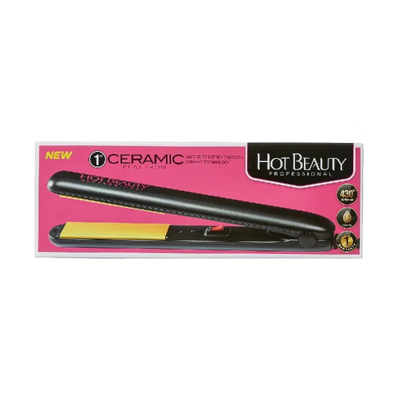 Hot Beauty Profession Ceramic 1" Flat Iron