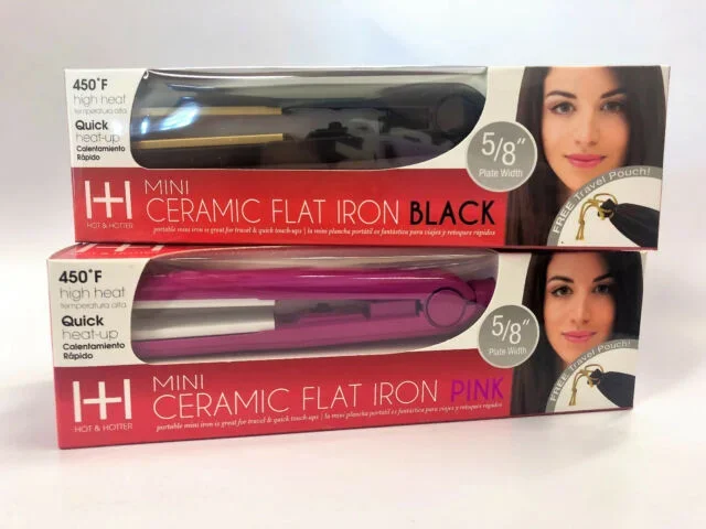 Hot & Hotter Mini Ceramic Flat Iron 5/8"