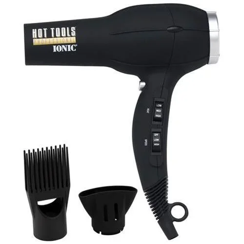 Hot Tools 1023 Ionic Anti-Static Hair Dryer 1875 Watts Black