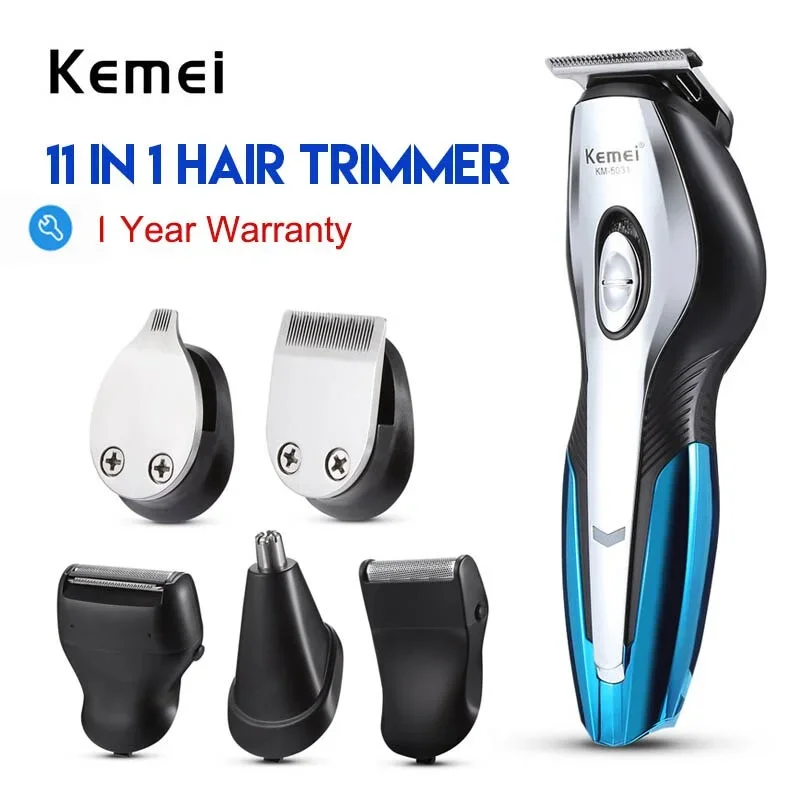 Kemei Professional Hair Trimmer Men 11 in 1 Hair Trimmer Clipper Used as Hair Cutter Beard Trimmer