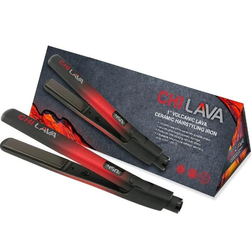 Lava 1″ Volcanic Lava Ceramic Hairstyling Iron