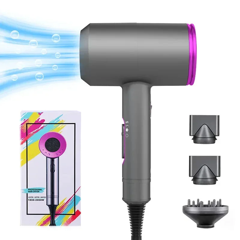 Professional Hair Dryer With High Air Volume And Quick Drying Negative Ion Hair Care US Plug For Home Use Hair Dryer