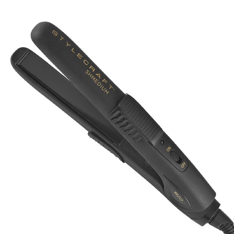 Stylecraft Shmedium Palm-size Professional Flat Iron 5/8 Inch-black