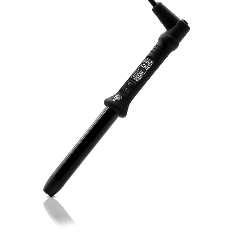 The Twister - 25mm Tourmaline-Infused Ceramic Pro Curling Wand w/ Cool Tip